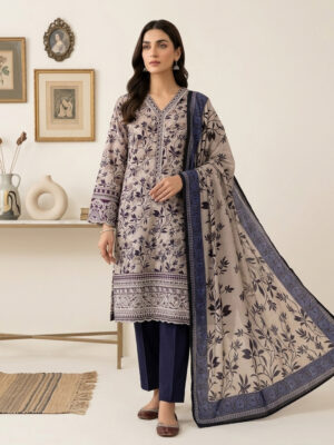 Classic Embroidered Taupe 3 Piece Lawn Suits Wholesale in USA Classic Embroidered Taupe 3 Piece Lawn Suits Wholesale in USA