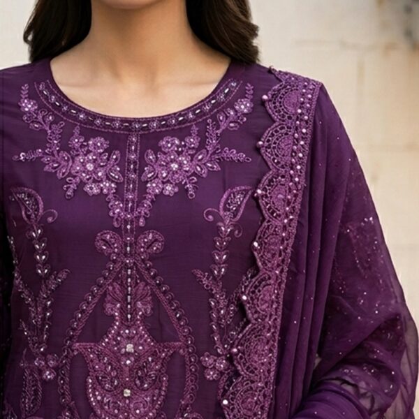 Dark Purple women pakistani suits wholesale new york (2) Dark Purple women pakistani suits wholesale new york