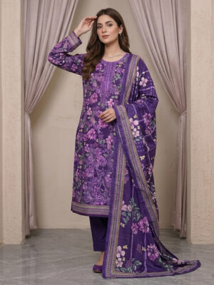 Deep Purple Pakistani Wholesale Lawn Suit USA Deep Purple Pakistani Wholesale Lawn Suit USA