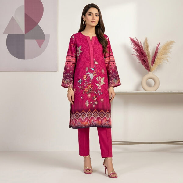 Elegant Fuchsia 2pc Linen Wholesale Women Pakistani Suits New York Elegant Fuchsia 2pc Linen Wholesale Women Pakistani Suits New York