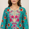 Elegant Teal 3pc Lawn Suits Wholesale Pakistani in USA Elegant Teal 3pc Lawn Suits Wholesale Pakistani in USA