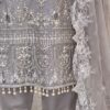 Metallic Grey Chiffon wholesale women pakistani suits new york (2) Metallic Grey Chiffon wholesale women pakistani suits new york