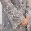 Metallic Grey Chiffon wholesale women pakistani suits new york (3) Metallic Grey Chiffon wholesale women pakistani suits new york