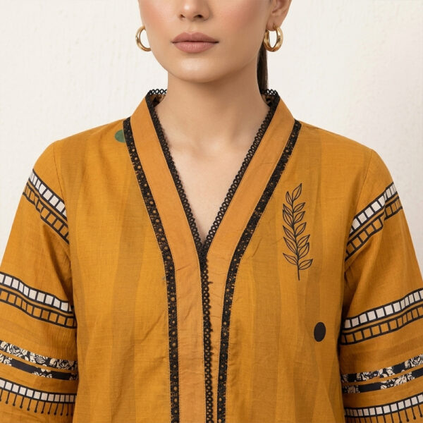 Mustard Linen 2-Piece Women Pakistani Suits Wholesale New York (2) Mustard Linen 2-Piece Women Pakistani Suits Wholesale New York
