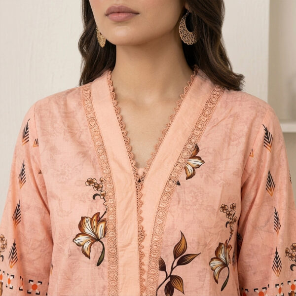Pastel Peach 2pc wholesale women pakistani suits new york (2) Pastel Peach 2pc wholesale women pakistani suits new york