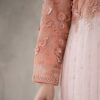 Peach & Off-White Chiffon women pakistani suits wholesale new york (4) Peach & Off-White Chiffon women pakistani suits wholesale new york