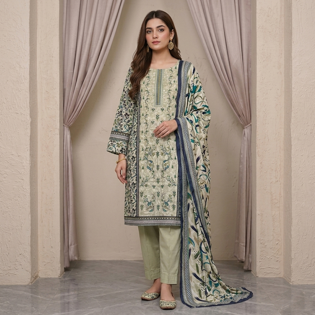 green and white pakistani dress Sage Lawn Wholesale USA Rockabilly Hochzeitskleider