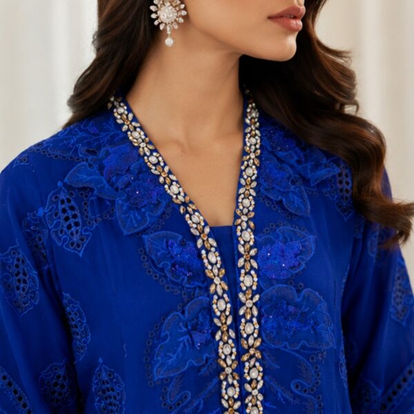 Sapphire Blue women pakistani suits wholesale new york (2) Sapphire Blue women pakistani suits wholesale new york