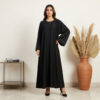 Classic Jet Black Wholesale Abaya USA Classic Jet Black Wholesale Abaya USA