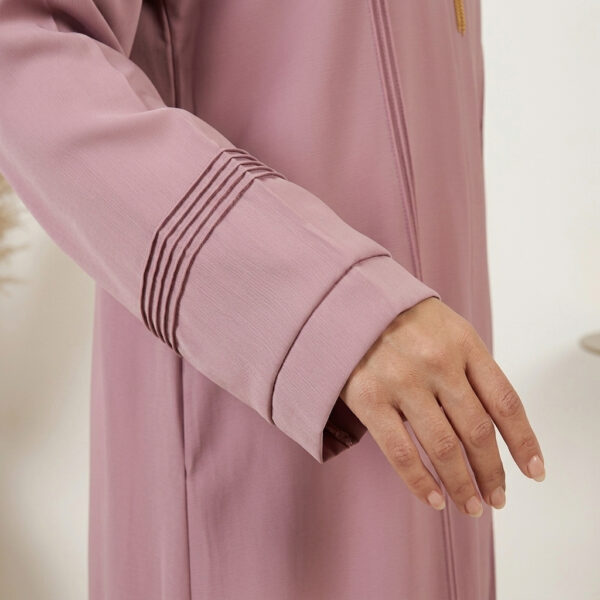 Dusty Rose Wholesale Abaya canada with Gold Tassel Canada (3) Dusty Rose Wholesale Abaya canada with Gold Tassel Canada