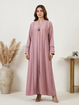 Dusty Rose Wholesale Abaya canada with Gold Tassel Canada Dusty Rose Wholesale Abaya canada with Gold Tassel Canada