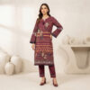 Elegant Burgundy Printed Women Pakistani Suits Wholesale New York Elegant Burgundy Printed Women Pakistani Suits Wholesale New York