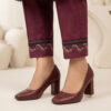 Elegant Burgundy Printed Women Pakistani Suits Wholesale New York (3) Elegant Burgundy Printed Women Pakistani Suits Wholesale New York