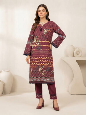 Elegant Burgundy Printed Women Pakistani Suits Wholesale New York Elegant Burgundy Printed Women Pakistani Suits Wholesale New York