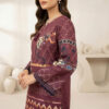 Elegant Burgundy Printed Women Pakistani Suits Wholesale New York (4) Elegant Burgundy Printed Women Pakistani Suits Wholesale New York