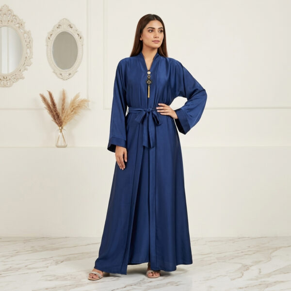 Elegant Shimmer Finish Blue Wholesale Abaya canada Elegant Shimmer Finish Blue Wholesale Abaya canada