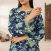 Indigo Blue Floral Printed Wholesale Women Pakistani Suits New York (3) Indigo Blue Floral Printed Wholesale Women Pakistani Suits New York