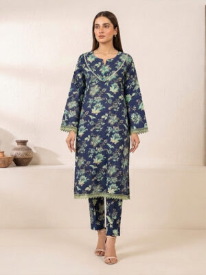 Indigo Blue Floral Printed Wholesale Women Pakistani Suits New York Indigo Blue Floral Printed Wholesale Women Pakistani Suits New York