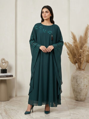 Luxury Emerald Green Wholesale Kaftan Abaya canada Luxury Emerald Green Wholesale Kaftan Abaya canada