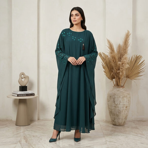 Luxury Emerald Green Wholesale Kaftan Abaya canada Luxury Emerald Green Wholesale Kaftan Abaya canada
