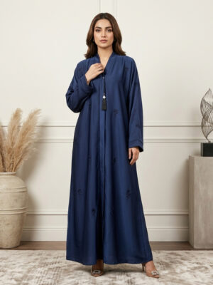 Luxury Navy Blue Wholesale Abaya with Delicate Embroidery canada Luxury Navy Blue Wholesale Abaya with Delicate Embroidery canada