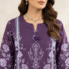 Mauve-Purple Floral Printed Women Pakistani Suits Wholesale New York (2) Mauve-Purple Floral Printed Women Pakistani Suits Wholesale New York