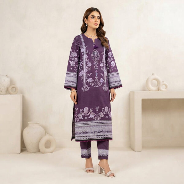 Mauve-Purple Floral Printed Women Pakistani Suits Wholesale New York Mauve-Purple Floral Printed Women Pakistani Suits Wholesale New York