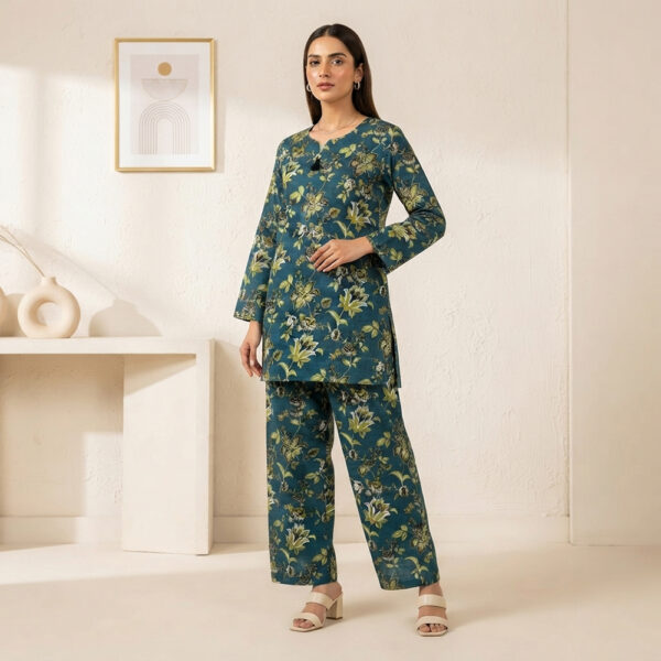 Teal Floral Printed Wholesale Women Pakistani Suits New York Teal Floral Printed Wholesale Women Pakistani Suits New York