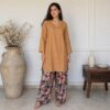Brown and Dark Grey Contrast Pakistani Chikankari Wholesale US Brown and Dark Grey Contrast Pakistani Chikankari Wholesale US