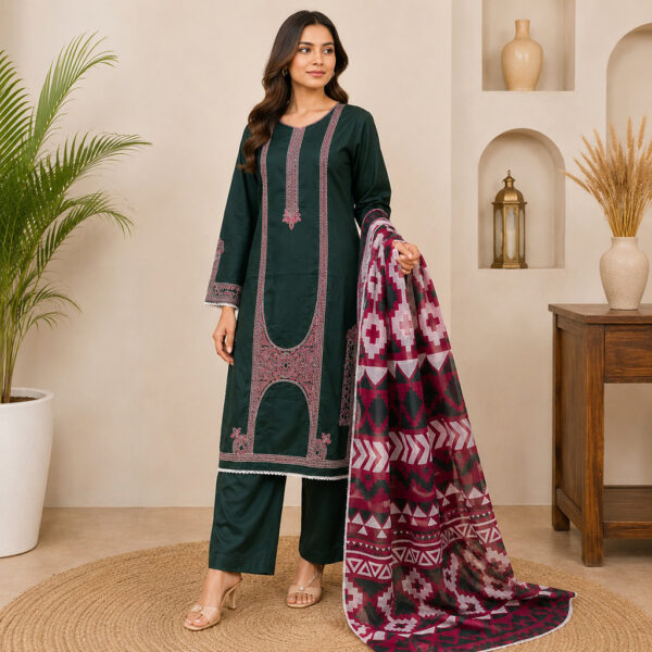 Dark Green pakistani wholesale lawn suits Dark Green pakistani wholesale lawn suits