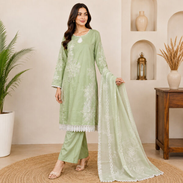 Light Green wholesale lawn suits (2) Light Green wholesale lawn suits