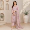 Light Pink stitched wholesale lawn suit (2) Light Pink stitched wholesale lawn suit