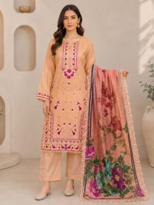 Light peach wholesale lawn suits
