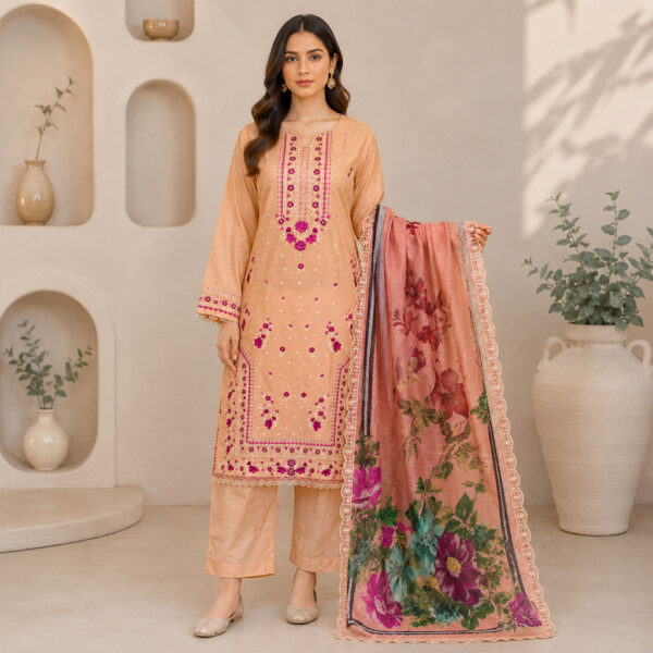 Light peach wholesale lawn suits Light peach wholesale lawn suits