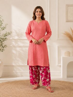 Pink Deep Magenta Contrast pakistani chikankari wholesale Us Pink Deep Magenta Contrast pakistani chikankari wholesale US