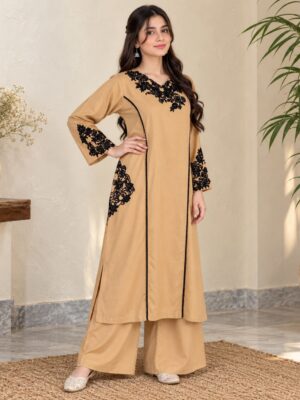 Beige pakistani dhanak suit usa Beige pakistani dhanak suit usa