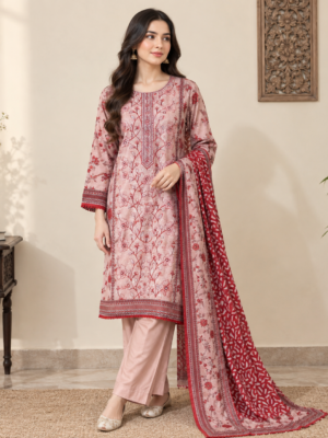 Dusty Pink Pakistani Linen Suit Dusty Pink Pakistani Linen Suit