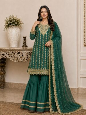 Green pakistani chiffon suits us Green Pakistani Chiffon Suits US