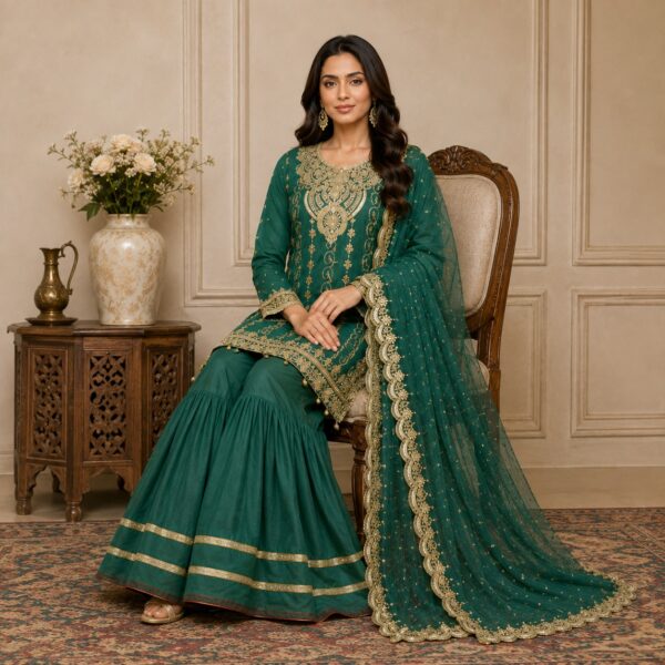 Green pakistani chiffon suits usa Green Pakistani Chiffon Suits US
