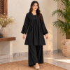 Jet Black Pakistani Dhanak Suit usa (2) Jet Black Pakistani Dhanak Suit usa