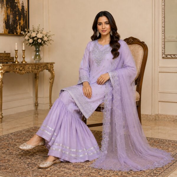 Lilac chiffon suits wholesale us (2) Lilac Chiffon Suits Wholesale US