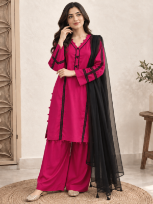Magenta Wholesale Pakistani Linen Suit Magenta Wholesale Pakistani Linen Suit