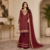 Mahroon chiffon suits wholesale us Mahroon chiffon suits wholesale us