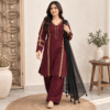 Maroon Wholesale Pakistani Linen Suit Maroon Wholesale Pakistani Linen Suit