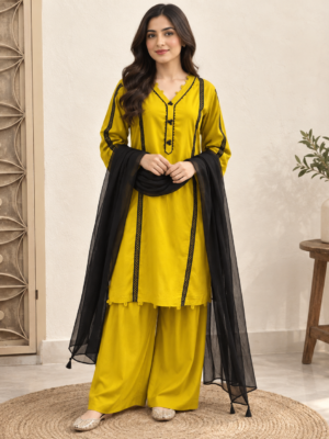 Mustard Pakistani Linen Suit USA Mustard Pakistani Linen Suit USA