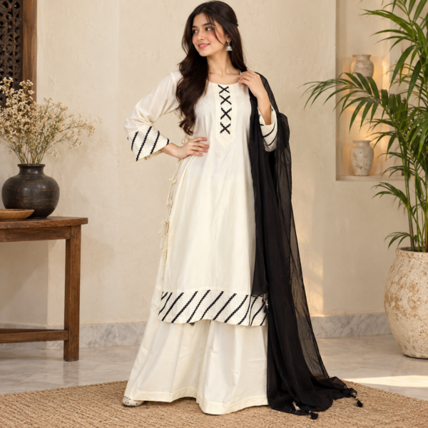 Off-White 3 Piece Dhanak Suit USA Off-White 3 Piece Dhanak Suit USA