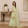 Saga Green chiffon suit wholesale us (2) Saga Green chiffon suit wholesale us