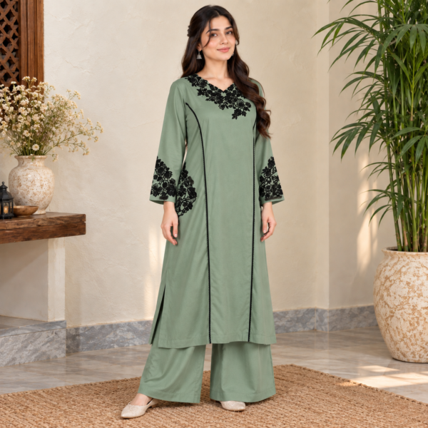 Saga Green dhanak suit pakistani usa wholesale Saga Green dhanak suit pakistani usa wholesale