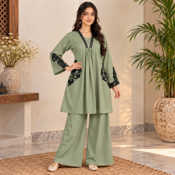 Saga Green pakistani dhanak suits usa (2) Saga Green pakistani dhanak suits usa