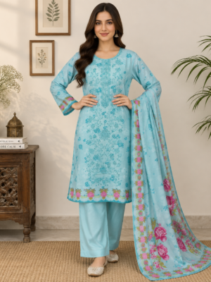 Sky Blue Pakistani Linen Suit Wholesale Sky Blue Pakistani Linen Suit Wholesale
